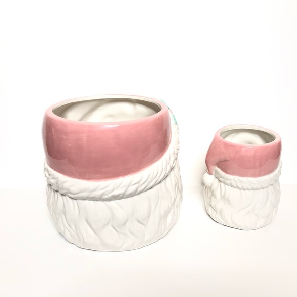 Retro Christmas inspired Santa nesting Jars Set of 2 - Picture 5 of 13